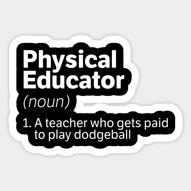 Physical Educator Sticker by thingsandthings